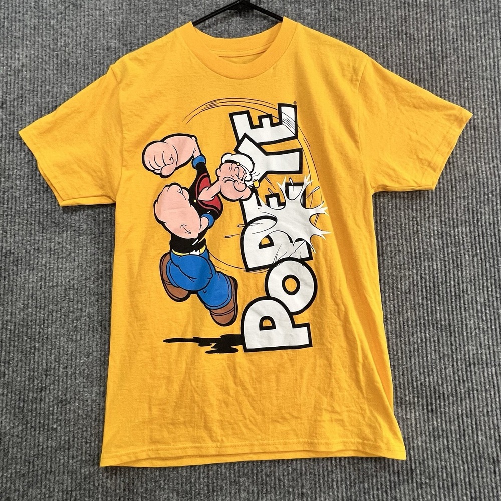 Popeye Tshirt Yellow Size S